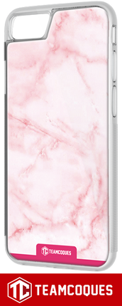 Coque design MARBRE ROSE 2 - iPhone smartphone - TEAMCOQUES