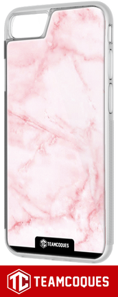 Coque design MARBRE ROSE - iPhone smartphone - TEAMCOQUES