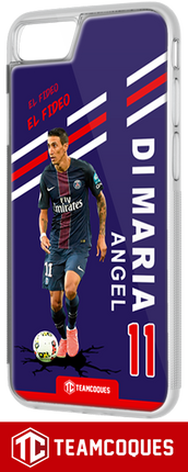 Coque foot ANGEL DI MARIA PARIS PSG - flocage 100% personnalisable - iPhone smartphone - TEAMCOQUES