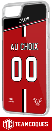 Coque foot DIJON DFCO personnalisable - iPhone smartphones - TEAMCOQUES