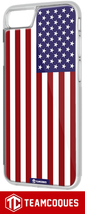 Coque drapeau USA ETATS-UNIS personnalisable - TEAMCOQUES