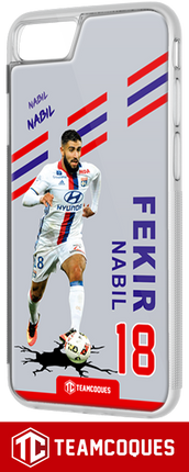 Coque foot NABIL FEKIR OL LYON - flocage 100% personnalisable - iPhone smartphone - TEAMCOQUES