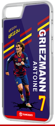 Coque foot ANTOINE GRIEZMANN BARCELONE - flocage 100% personnalisable - iPhone smartphone - TEAMCOQUES