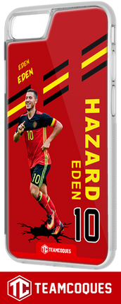 Coque foot EDEN HAZARD BELGIQUE - flocage 100% personnalisable - iPhone smartphone - TEAMCOQUES