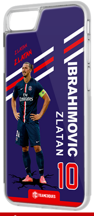 Coque foot ZLATAN IBRAHIMOVIC PARIS PSG - flocage 100% personnalisable - iPhone smartphone - TEAMCOQUES