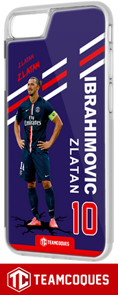 Coque foot ZLATAN IBRAHIMOVIC PARIS PSG - flocage 100% personnalisable - iPhone smartphone - TEAMCOQUES