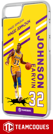 Coque joueur EARVIN MAGIC JOHNSON LAKERS LOS ANGELES NBA - TEAMCOQUES