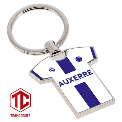 Porte-clés métal maillot foot AUXERRE n°1 - TEAMCOQUES