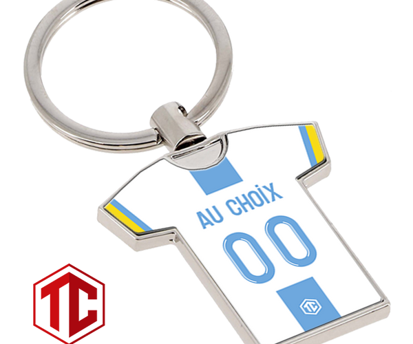 Porte clé badge OM Olympique de marseille football personnalisé collection