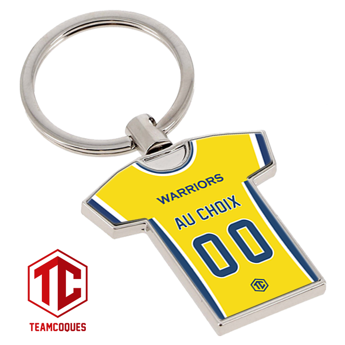 Porte cl s m tal maillot basket NBA GOLDEN STATE WARRIORS