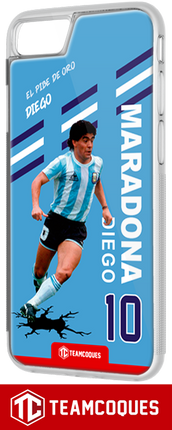 Coque foot DIEGO MARADONA ARGENTINE - flocage 100% personnalisable - iPhone smartphone - TEAMCOQUES