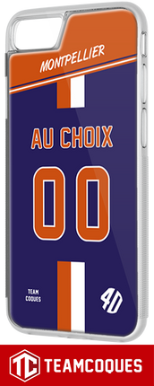 Coque foot MONTPELLIER MHSC personnalisable - TEAMCOQUES