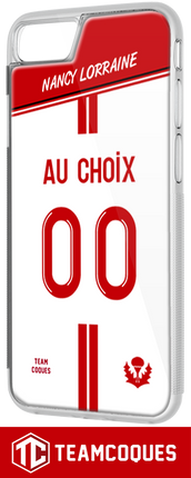 Coque foot NANCY - flocage 100% personnalisable - iPhone smartphone - TEAMCOQUES