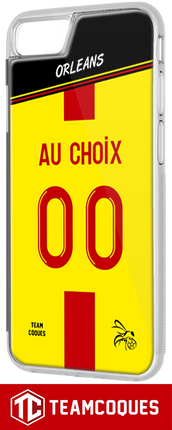 Coque foot ORLEANS - flocage 100% personnalisable - iPhone smartphone - TEAMCOQUES