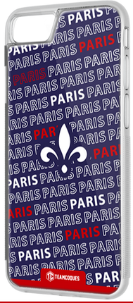 Coque foot PARIS SG PSG texte oblique - TEAMCOQUES