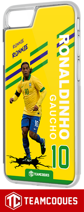 Coque joueur RONALDINHO BRESIL - TEAMCOQUES