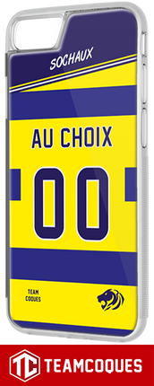 Coque foot SOCHAUX - flocage 100% personnalisable - iPhone smartphone - TEAMCOQUES